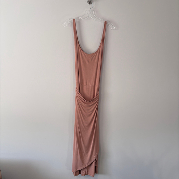 And Now This Plus Size Beige Side-Tie Midi Dress NWT - Picture 6 of 8